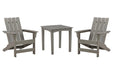 Visola Outdoor Adirondack Chair Set with End Table - Imperial Furniture (Las Vegas, NV) - Multi Location