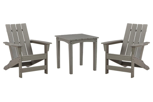 Visola Outdoor Adirondack Chair Set with End Table - Imperial Furniture (Las Vegas, NV) - Multi Location