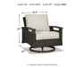 Paradise Trail Paradise Trail Fire Pit Table with 4 Nuvella Swivel Lounge Chairs - Imperial Furniture (Las Vegas, NV) - Multi Location
