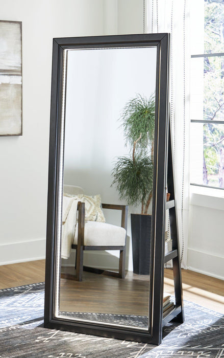 Evesen Floor Standing Mirror/Storage - Imperial Furniture (Las Vegas, NV) - Multi Location