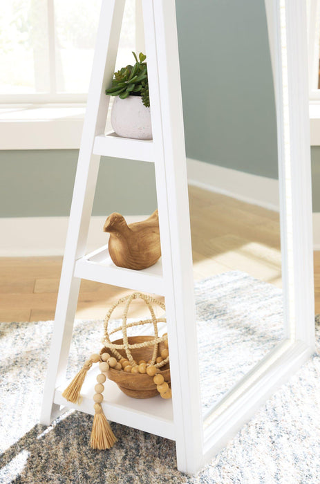 Evesen Floor Standing Mirror/Storage - Imperial Furniture (Las Vegas, NV) - Multi Location