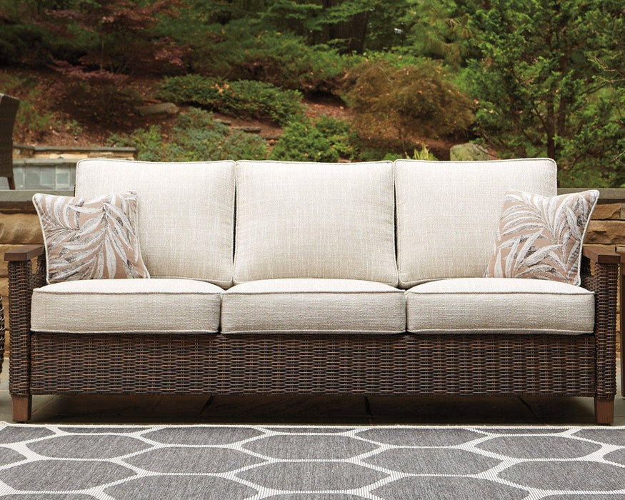 Paradise Trail Outdoor Sofa, Lounge Chairs and Fire Pit Table - Imperial Furniture (Las Vegas, NV) - Multi Location