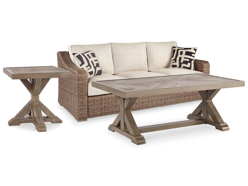 Beachcroft Beachcroft Nuvella Sofa with Coffee and End Table - Imperial Furniture (Las Vegas, NV) - Multi Location