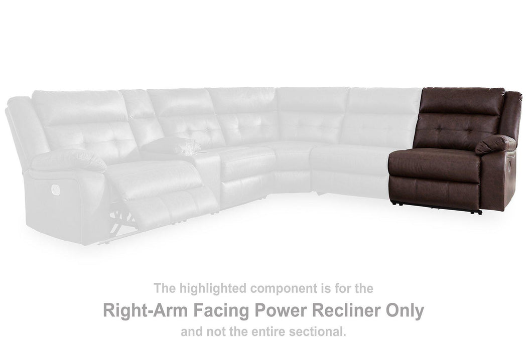 Punch Up Power Reclining Sectional Loveseat with Console - Imperial Furniture (Las Vegas, NV) - Multi Location