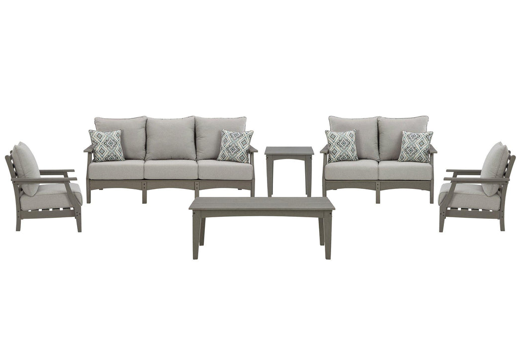 Visola Outdoor Sofa and Loveseat Set - Imperial Furniture (Las Vegas, NV) - Multi Location