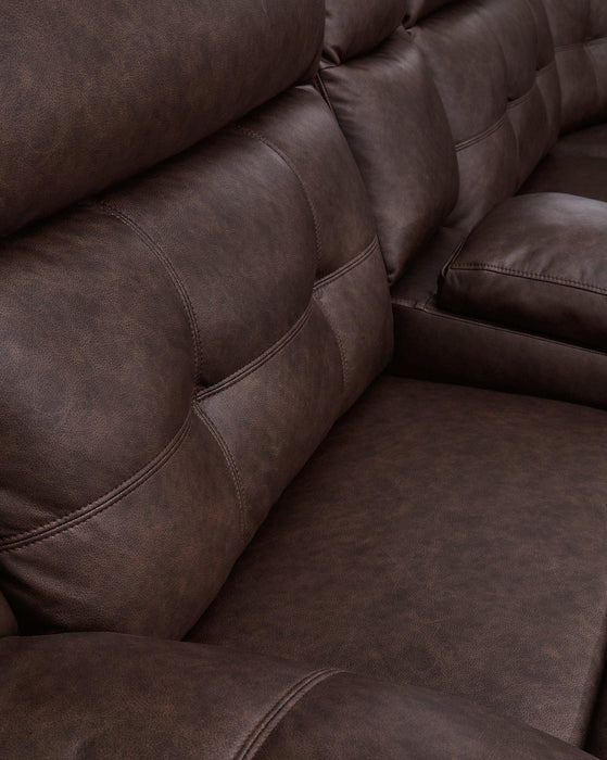 Punch Up Power Reclining Sectional Loveseat with Console - Imperial Furniture (Las Vegas, NV) - Multi Location