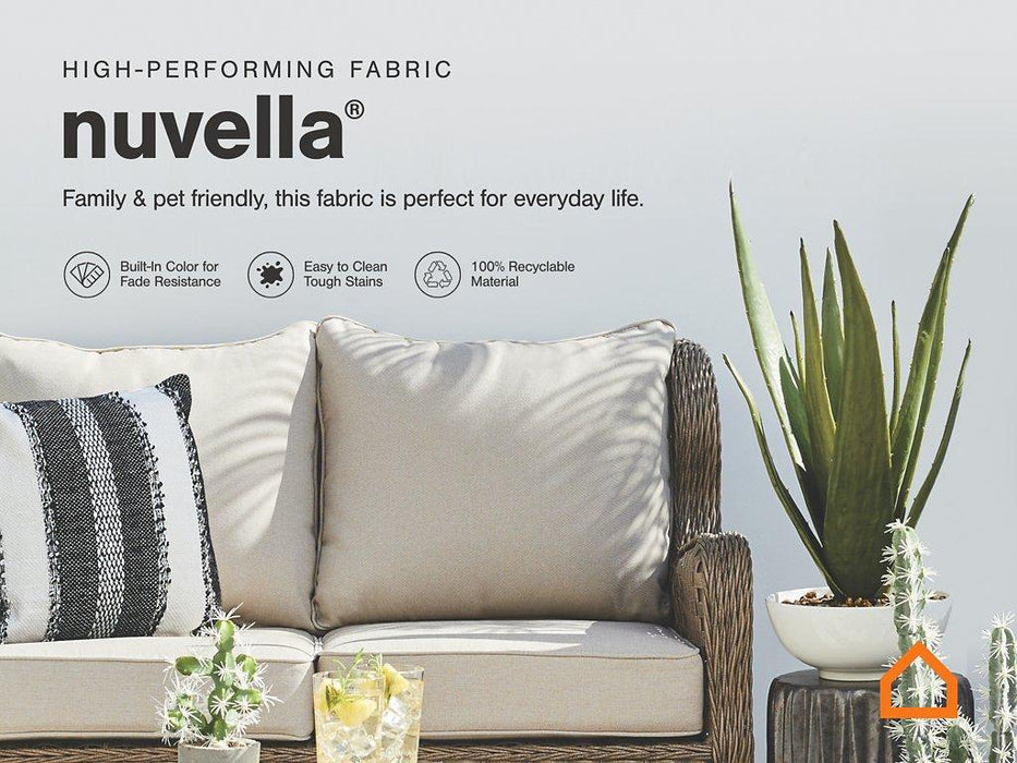 Paradise Trail Outdoor Sofa, Lounge Chairs and Fire Pit Table - Imperial Furniture (Las Vegas, NV) - Multi Location
