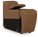 Magic Man Power Reclining Sectional Loveseat with Console - Imperial Furniture (Las Vegas, NV) - Multi Location