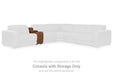 Magic Man Power Reclining Sectional Loveseat with Console - Imperial Furniture (Las Vegas, NV) - Multi Location