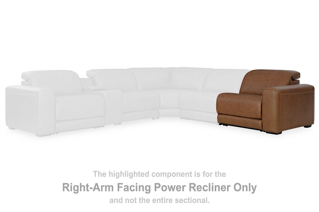 Magic Man Power Reclining Sectional with Console - Imperial Furniture (Las Vegas, NV) - Multi Location