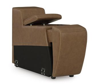 Magic Man Power Reclining Sectional Loveseat with Console - Imperial Furniture (Las Vegas, NV) - Multi Location
