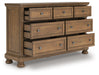 Feddinger Dresser and Mirror - Imperial Furniture (Las Vegas, NV) - Multi Location
