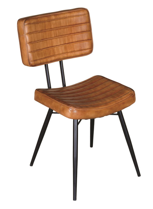 Misty Padded Side Chairs Camel and Black (Set of 2) - Imperial Furniture (Las Vegas, NV) - Multi Location