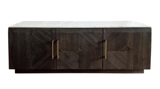 Dennis 3-door Marble Top Dining Sideboard Server White and Tobacco Grey - Imperial Furniture (Las Vegas, NV) - Multi Location