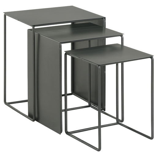 Imez 3-piece Rectangular Metal Nesting Table Grey - Imperial Furniture (Las Vegas, NV) - Multi Location