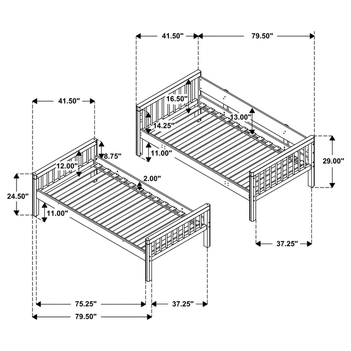 Dakota Bunk Beds - Imperial Furniture (Las Vegas, NV) - Multi Location