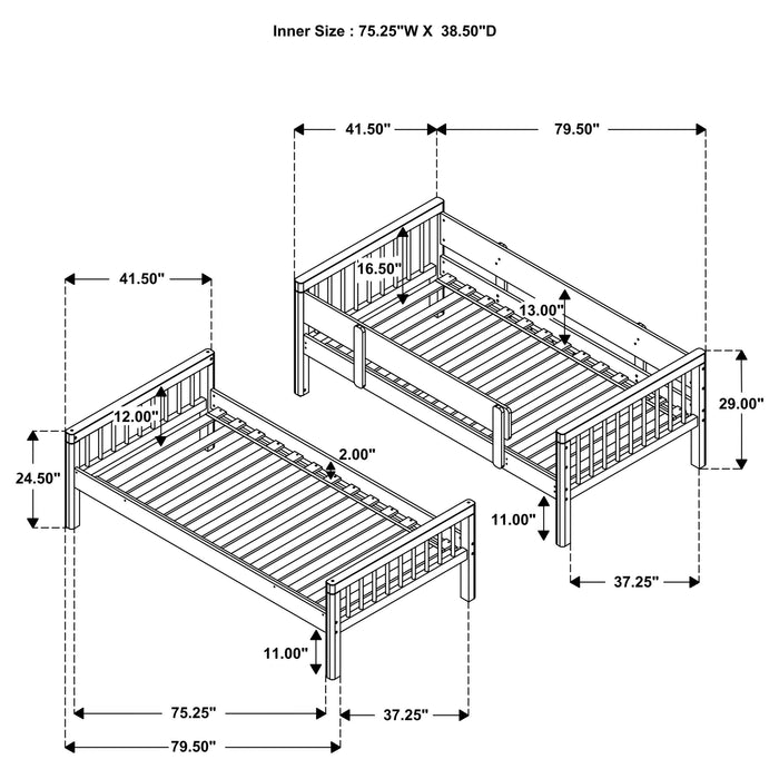 Dakota Bunk Beds - Imperial Furniture (Las Vegas, NV) - Multi Location