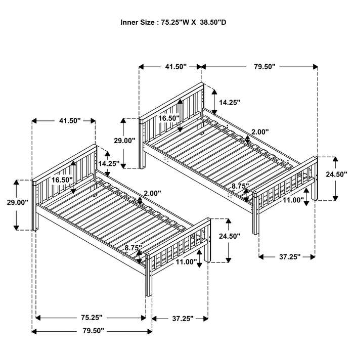 Dakota Bunk Beds - Imperial Furniture (Las Vegas, NV) - Multi Location