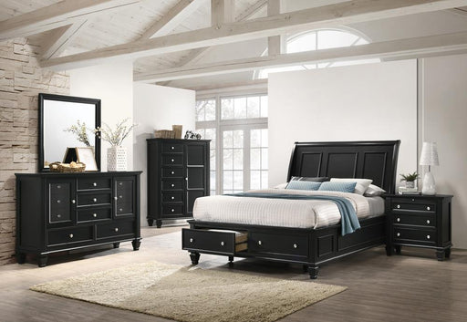 Sandy Beach Storage 5-Piece Eastern King Bedroom Set with Sleigh Headboard - Imperial Furniture (Las Vegas, NV) - Multi Location