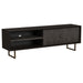 Marsden 2-door Wood 70" TV Stand Charcoal Black - Imperial Furniture (Las Vegas, NV) - Multi Location