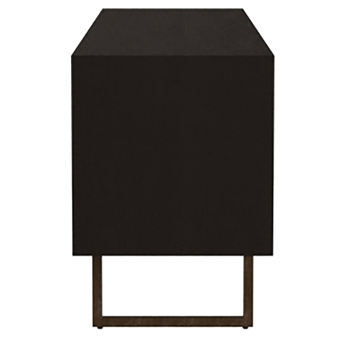 Marsden 2-door Wood 70" TV Stand Charcoal Black - Imperial Furniture (Las Vegas, NV) - Multi Location