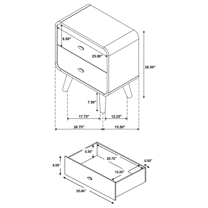 Robyn Nightstands - Imperial Furniture (Las Vegas, NV) - Multi Location