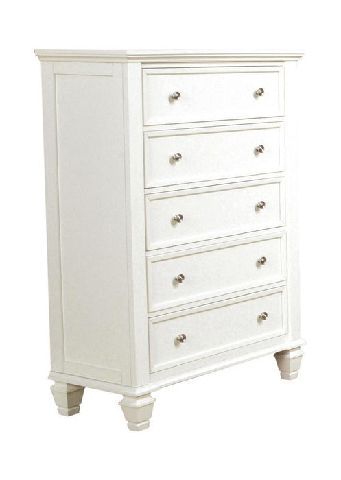 Sandy Beach 5-drawer Rectangular Chest Cream White - Imperial Furniture (Las Vegas, NV) - Multi Location