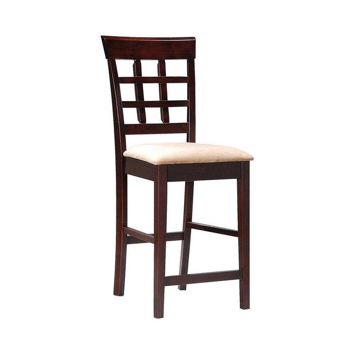 Gabriel Upholstered Counter Height Stools Cappuccino and Beige (Set of 2) - Imperial Furniture (Las Vegas, NV) - Multi Location