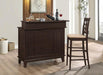 Gabriel Upholstered Counter Height Stools Cappuccino and Beige (Set of 2) - Imperial Furniture (Las Vegas, NV) - Multi Location