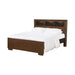 Jessica California King, E.king, & Queen Bed with Storage Headboard Cappuccino - Imperial Furniture (Las Vegas, NV) - Multi Location