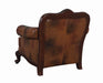 Victoria Rolled Arm Chair Tri-tone and Brown - Imperial Furniture (Las Vegas, NV) - Multi Location