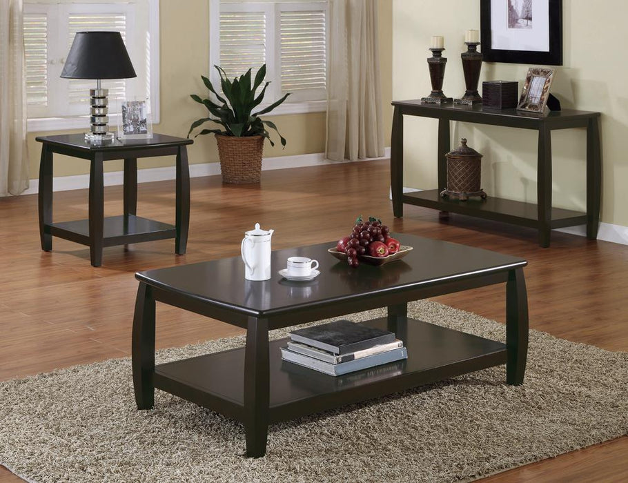 Dixon Rectangular Coffee Table with Lower Shelf Espresso - Imperial Furniture (Las Vegas, NV) - Multi Location