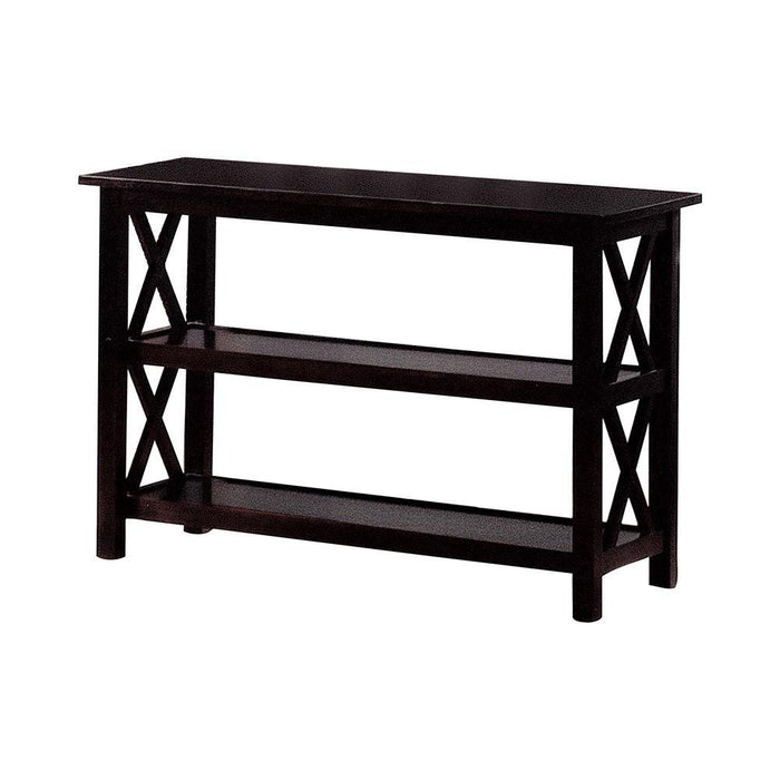 Rachelle Sofa Table with 2-shelf Deep Merlot - Imperial Furniture (Las Vegas, NV) - Multi Location