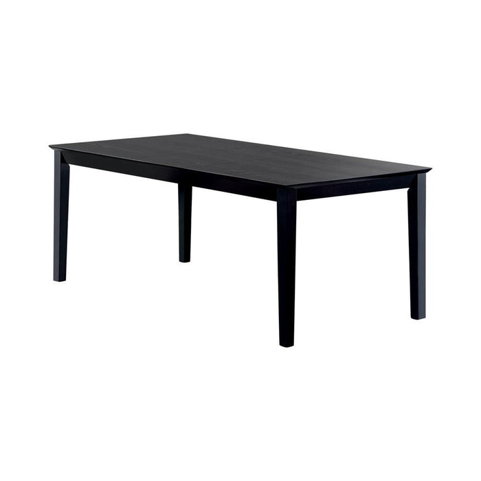 Louise Rectangular Dining Table with Extension Leaf Black - Imperial Furniture (Las Vegas, NV) - Multi Location