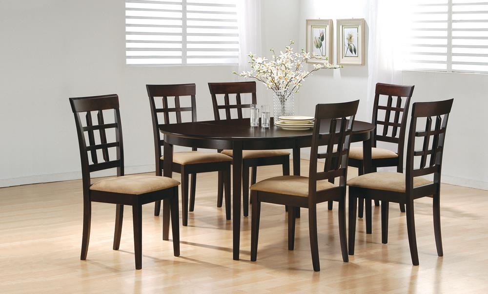 Gabriel Oval Dining Table Cappuccino - Imperial Furniture (Las Vegas, NV) - Multi Location