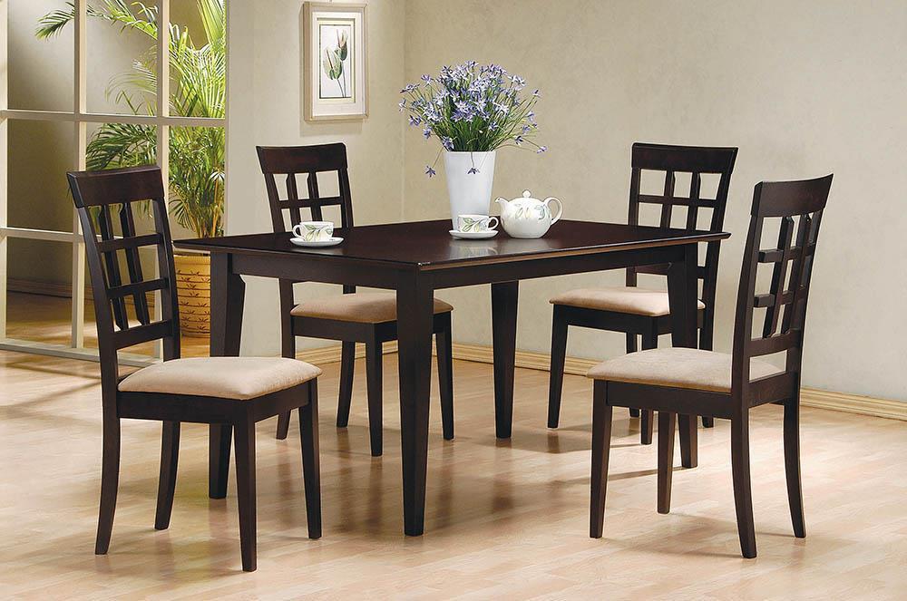 Gabriel Lattice Back Side Chairs Cappuccino and Tan (Set of 2) - Imperial Furniture (Las Vegas, NV) - Multi Location