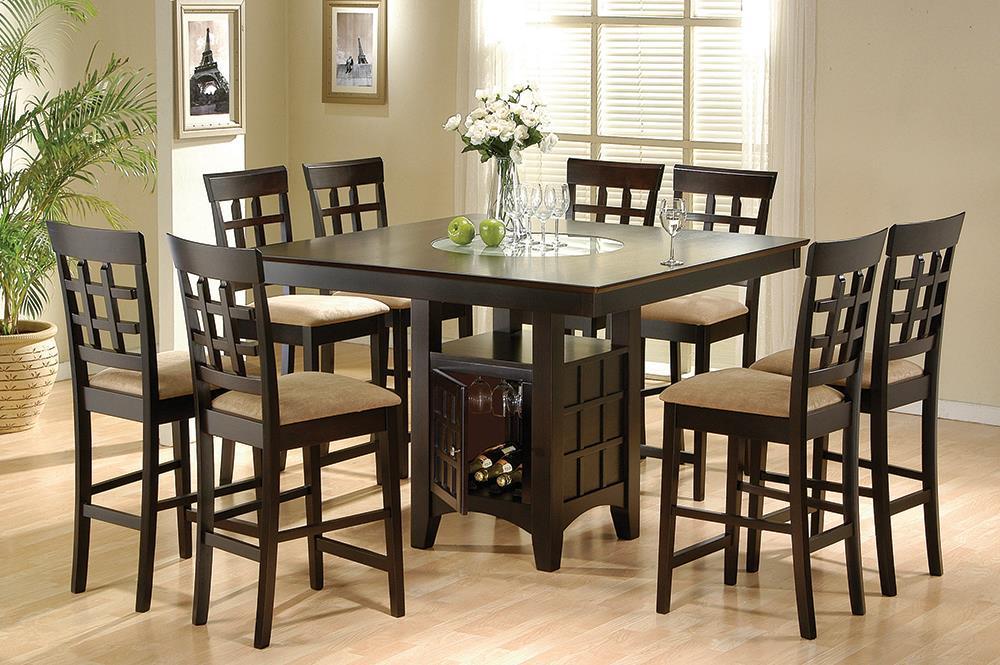 Gabriel Square Counter Height Dining Table Cappuccino - Imperial Furniture (Las Vegas, NV) - Multi Location