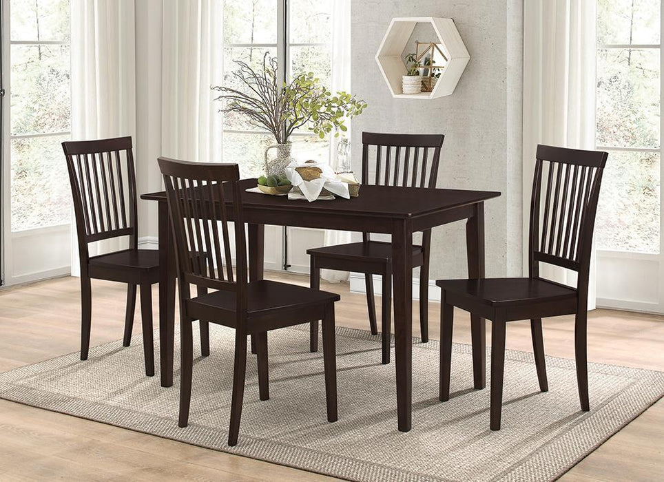 Gomez 5-piece Rectangular Dining Table Set Cappuccino - Imperial Furniture (Las Vegas, NV) - Multi Location