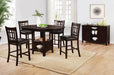 Lavon Upholstered Counter Height Stools Black and Espresso (Set of 2) - Imperial Furniture (Las Vegas, NV) - Multi Location