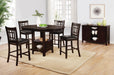 Lavon Upholstered Counter Height Stools Black and Espresso (Set of 2) - Imperial Furniture (Las Vegas, NV) - Multi Location