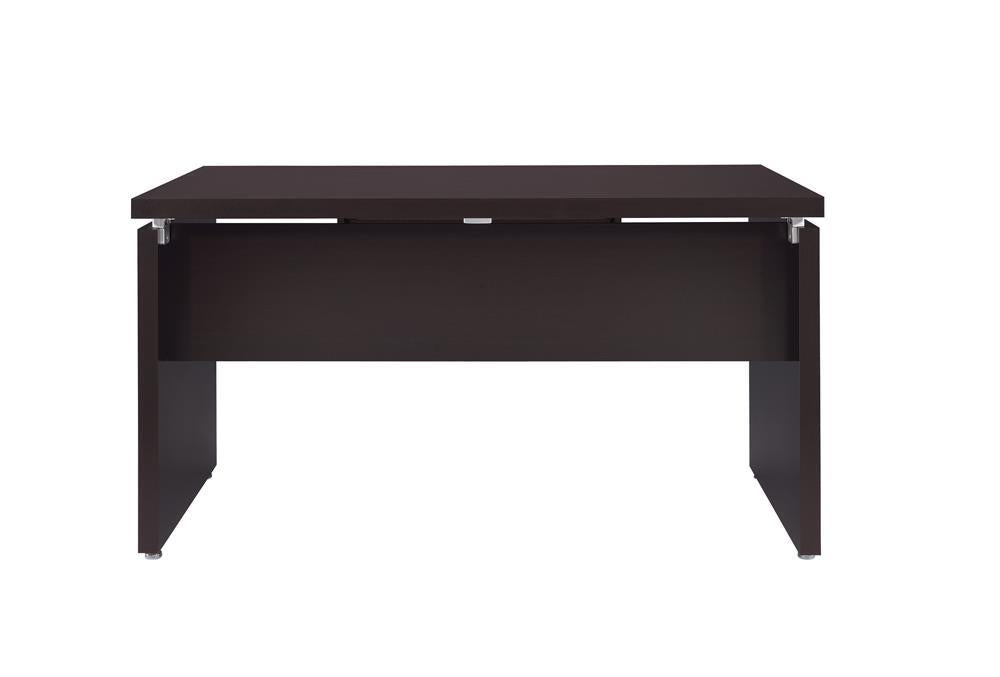 Skylar Computer Desk with Keyboard Drawer Cappuccino - Imperial Furniture (Las Vegas, NV) - Multi Location