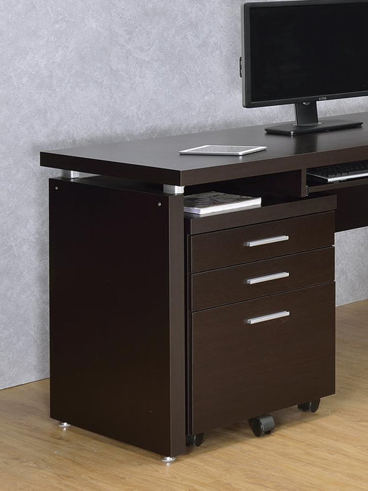 Skylar 3-drawer Mobile File Cabinet Cappuccino - Imperial Furniture (Las Vegas, NV) - Multi Location
