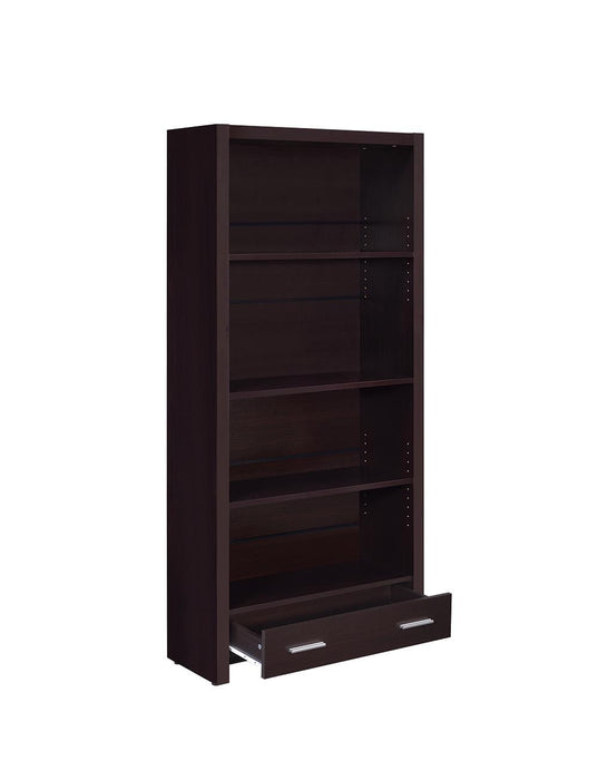 Skylar 5-shelf Bookcase with Storage Drawer Cappuccino - Imperial Furniture (Las Vegas, NV) - Multi Location