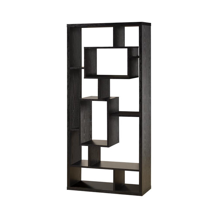 Linbrook 10-shelf Bookcase Black Oak - Imperial Furniture (Las Vegas, NV) - Multi Location