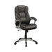 Kaffir Adjustable Height Office Chair Dark Brown and Silver - Imperial Furniture (Las Vegas, NV) - Multi Location