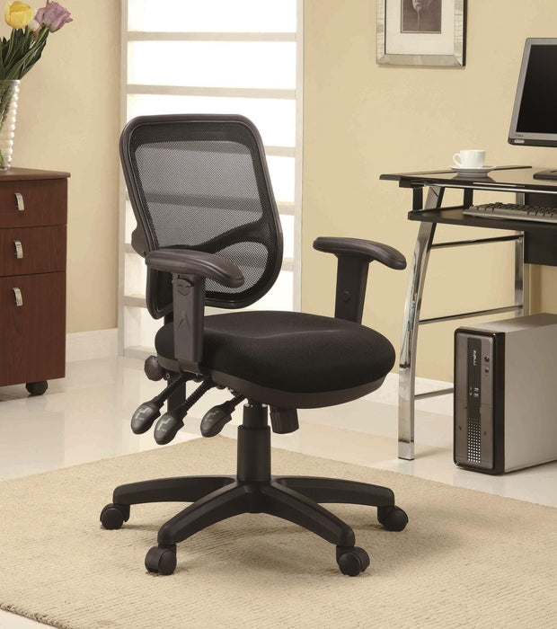 Rollo Adjustable Height Office Chair Black - Imperial Furniture (Las Vegas, NV) - Multi Location