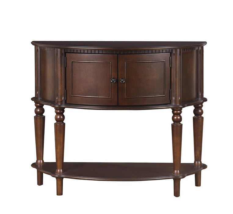 Brenda Console Table with Curved Front Brown - Imperial Furniture (Las Vegas, NV) - Multi Location