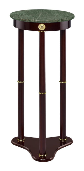 Edie Round Marble Top Accent Table Merlot - Imperial Furniture (Las Vegas, NV) - Multi Location