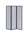 Carrie 3-panel Folding Screen Black and White - Imperial Furniture (Las Vegas, NV) - Multi Location