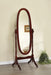 Foyet Oval Cheval Mirror Merlot - Imperial Furniture (Las Vegas, NV) - Multi Location